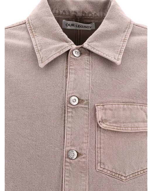 Our Legacy Pink "Rebirth" Overshirt Jacket for men