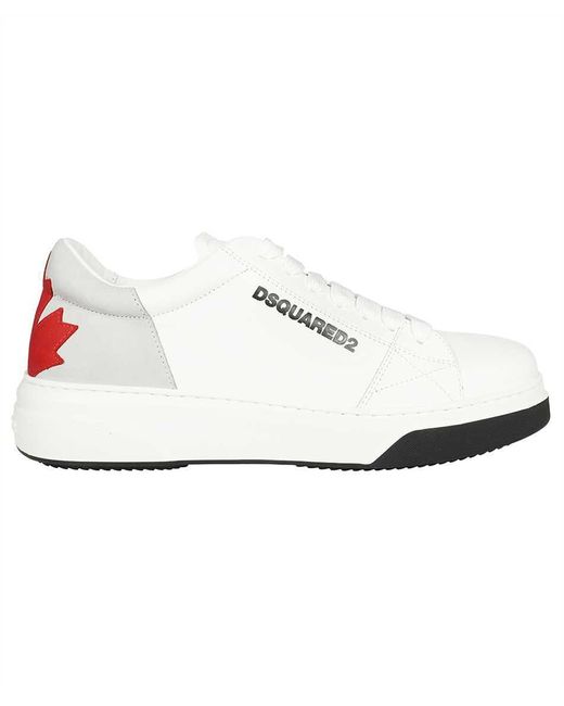 DSquared² White Bumper Low-top Sneakers for men