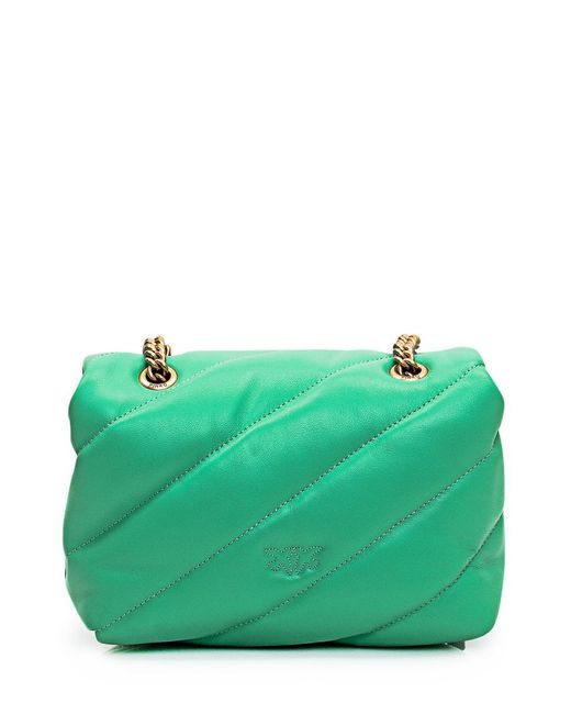 Pinko Green Love Puff Mini Bag