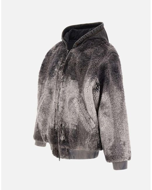 DIESEL Gray Coats & Jackets for men