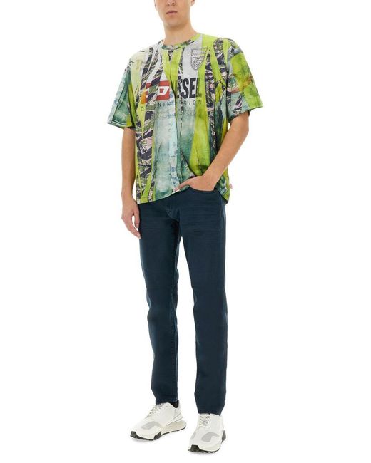 Diesel グリーン T-Boxt-R13 Tシャツ DIESEL T-Shirt T-Boxt-R13