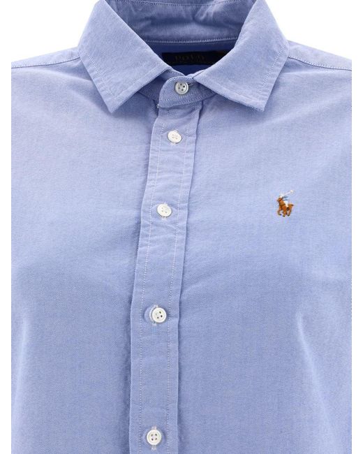 Polo Ralph Lauren Blue Oxford Slim-Fit Shirt