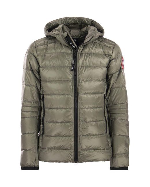 Canada Goose Green Crofton - Hooded Down Jacket for men