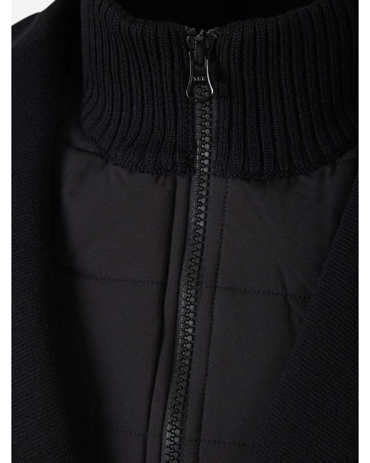 Gran Sasso Black Rainwool Knitted Jacket for men