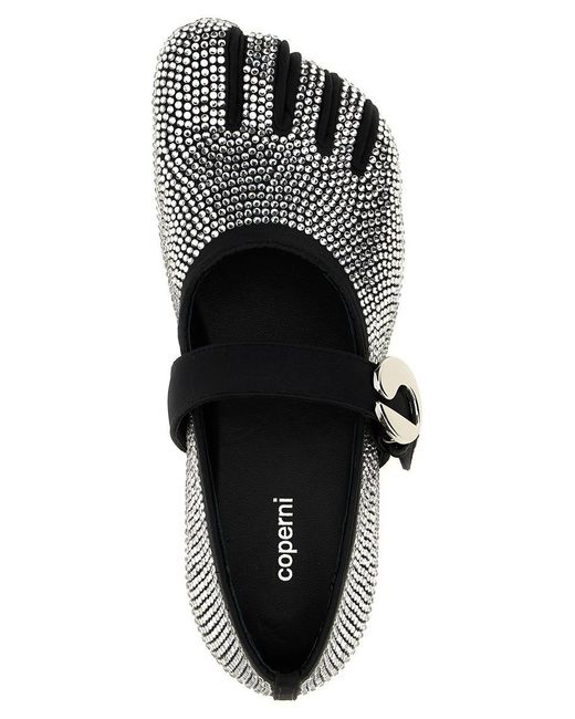 Coperni White 'Five-Toe' Ballet Flats
