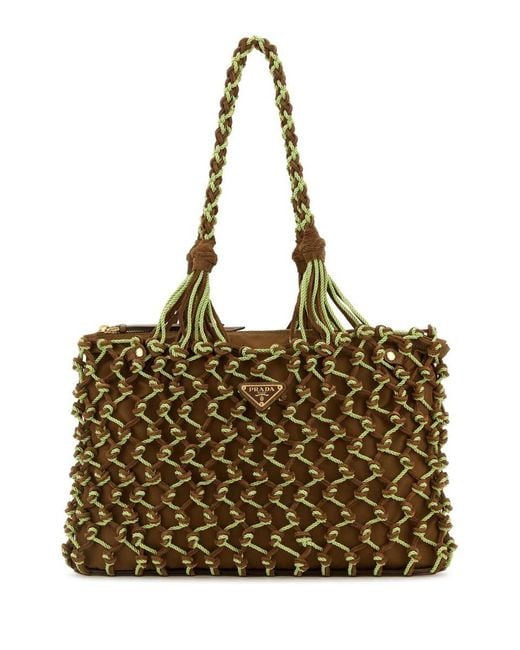 Prada Metallic Handbags.