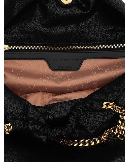Stella McCartney Black 'Falabella Drawstring' Shoulder Bag I