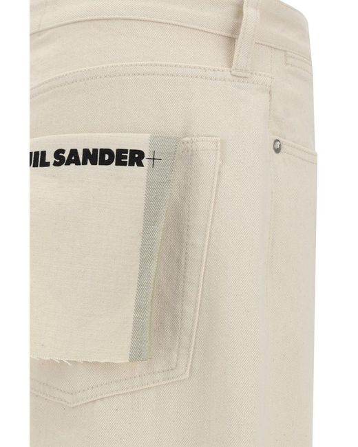 Jil Sander Jeans in Natural for Men | Lyst