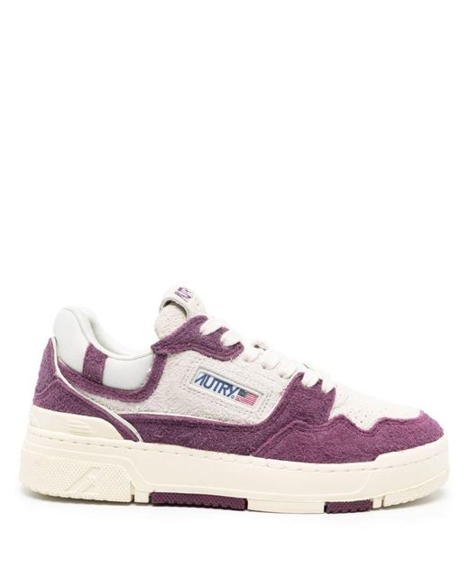 Autry Pink Sneakers With Textured Upper And Sole