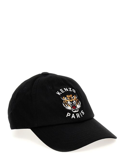 KENZO Black Logo Cap Hats for men