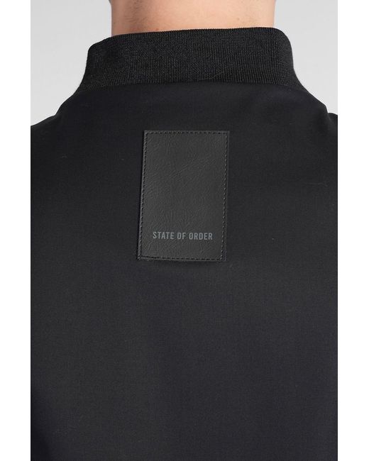 State of Order Blue Scout Bomber Jacket for men