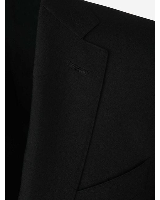Canali Black Wool Milano Suit for men