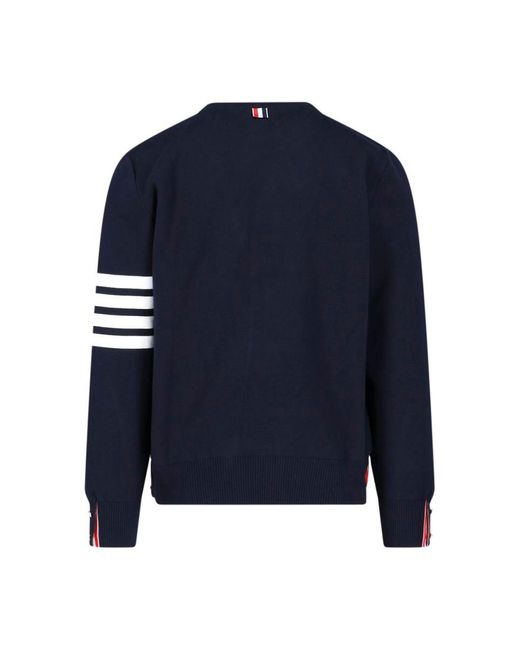 Thom Browne Blue 4-bar Sweater for men