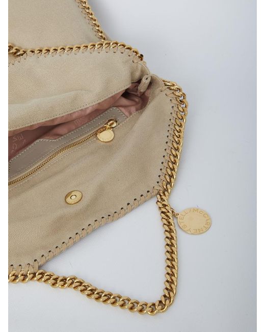Stella McCartney Natural Falabella Fold Over Tote Bag