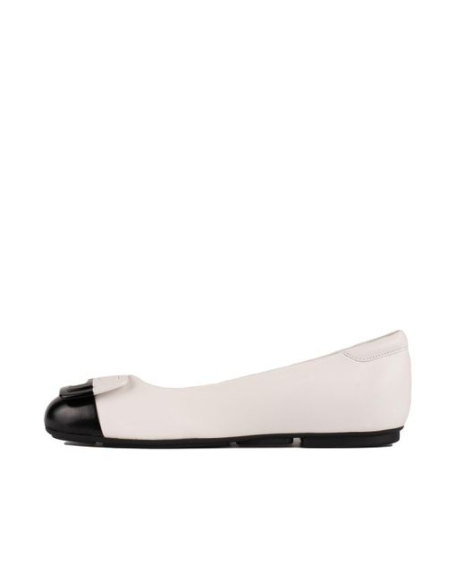 Hogan White H661 Ballet Shoes