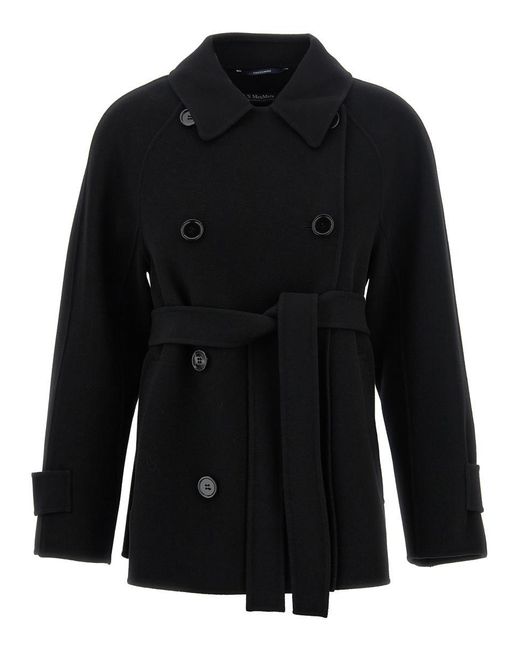 Max Mara Black 'Louis' Short Coat