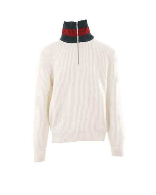 Gucci White Sweaters for men