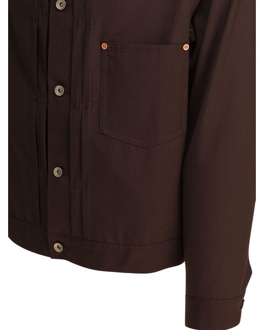 Sacai Brown "Suiting" Jacket