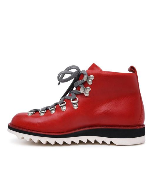 Fracap Red Leather M120 Boots