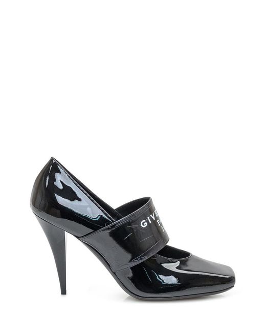 Givenchy Black Patent Leather Pumps With Logo