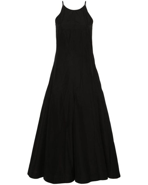 Sportmax Black Cotton Midi Dress