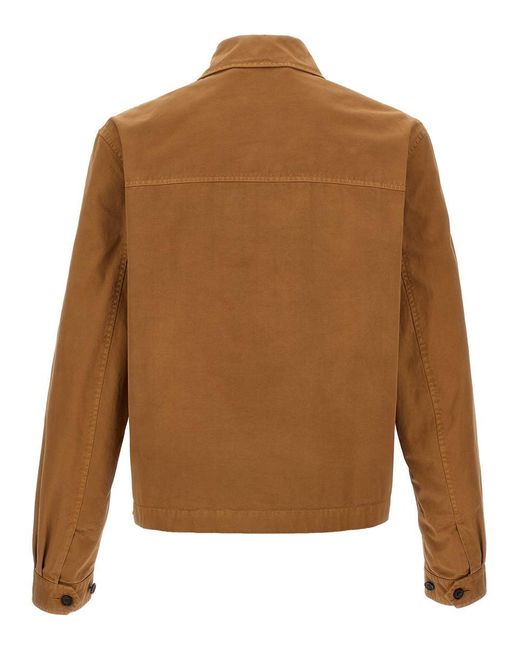 Alexander McQueen Brown Mcqueen Skull Embroidery Jacket for men