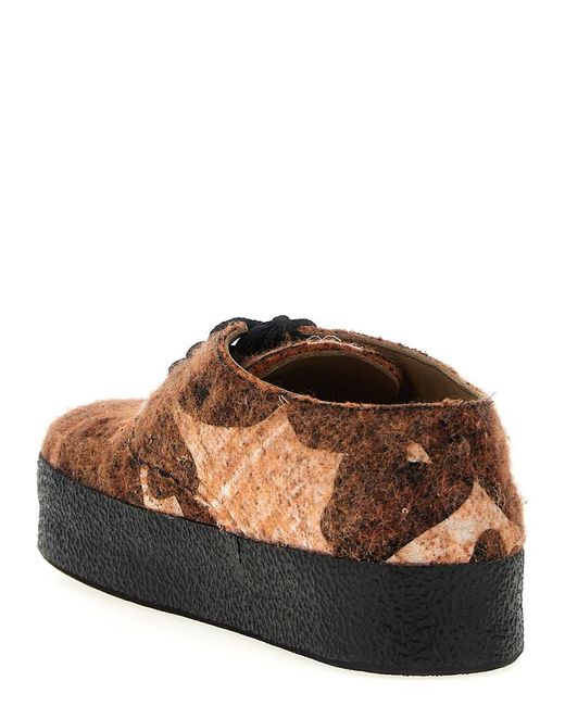 VITELLI Brown 'silk On Doomboh' Lace Up Shoes