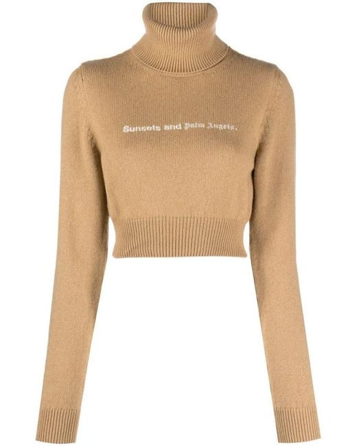 Palm angels crop clearance sweater