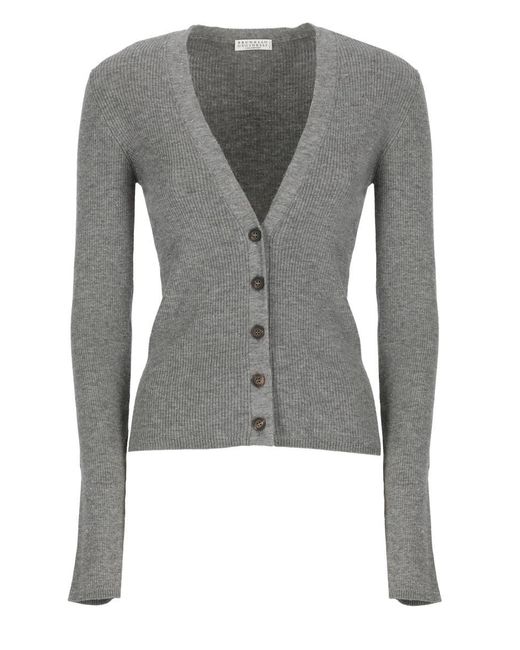 Brunello Cucinelli Gray Sweaters