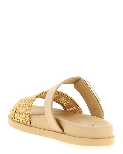 Fendi Natural ' Feel' Slides