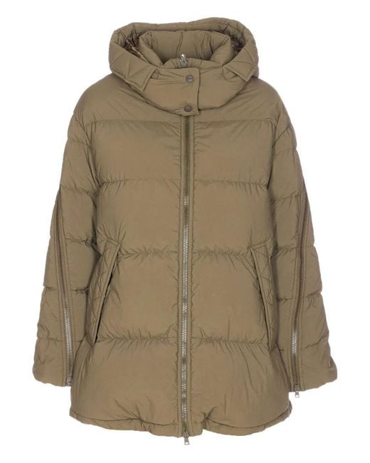 Herno Green Removable Hood Down Jacket Clothing