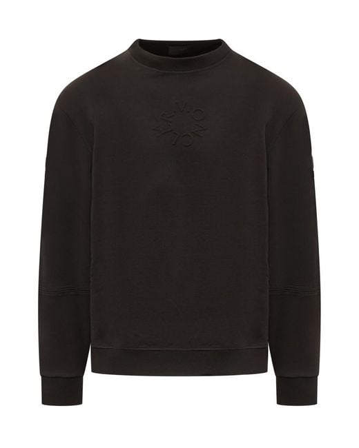 Moncler Black Sweatshirt With Logo
