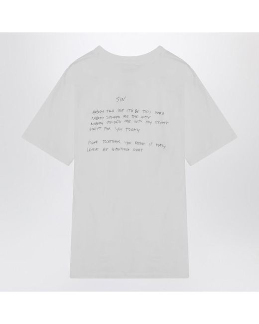 Anine Bing White T-Shirt Walker Lyrics Ivory
