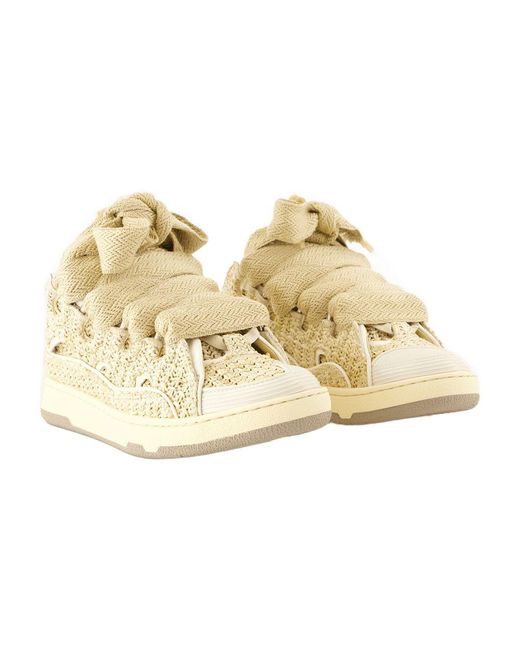 Lanvin Women's Natural Curb Sneaker low-top sneakers