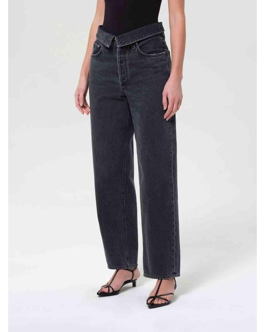 Agolde Blue Echo Taper Jeans