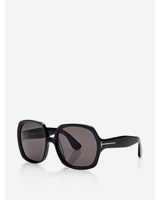Tom Ford Black Saffron Round Sunglasses