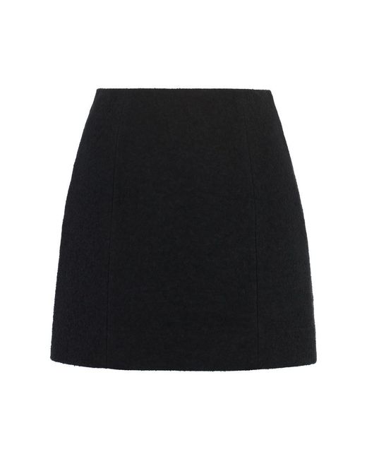 Patou Black Knitted Mini Skirt