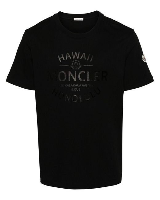 Moncler Black T-Shirts & Tops for men