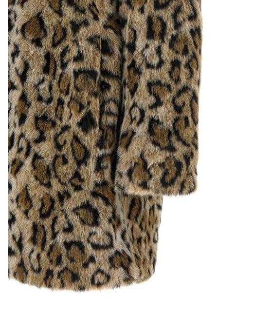 Twinset Multicolor Animalier Coat