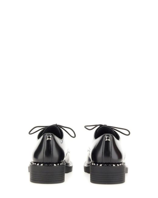 Ash Black Lace-up With Studs