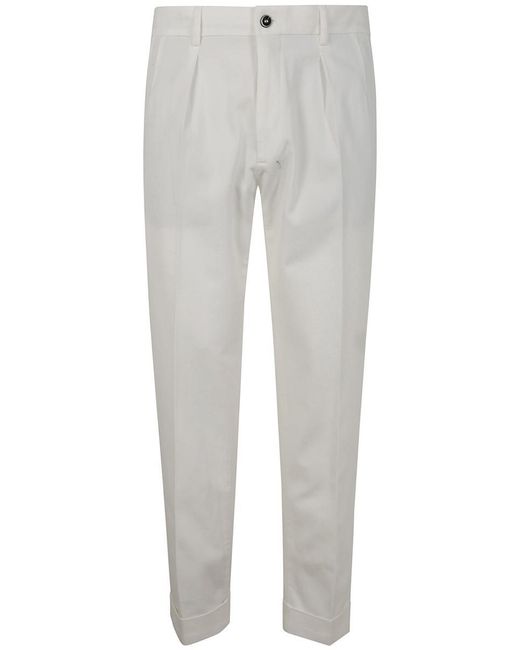 Incotex Gray Tapered Fit Trousers for men