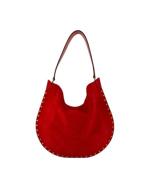 Isabel Marant Red Oskan Soft Ga Shoulder Bag