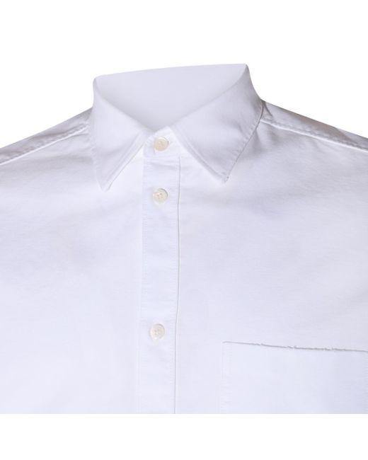 Golden Goose Deluxe Brand Blue Shirts White for men