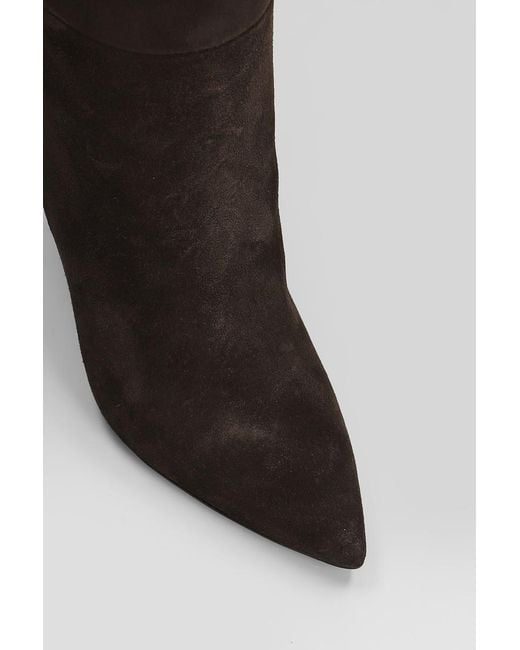 Anna F. Black High Heels Boots