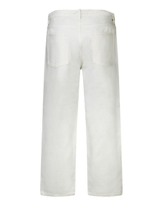 Golden Goose Deluxe Brand White Cotton Straight-Leg Jeans for men