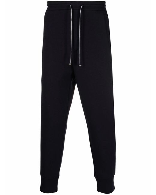 Emporio Armani Blue Cotton Blend Sweatpants for men