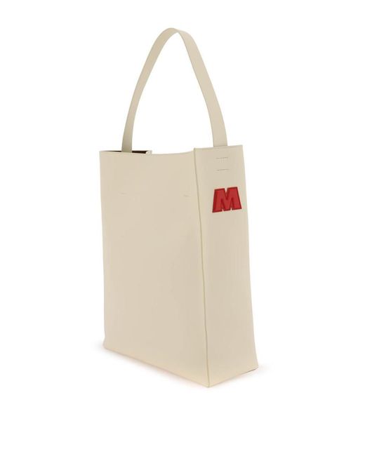 Marni White Museo Hobo Bag for men