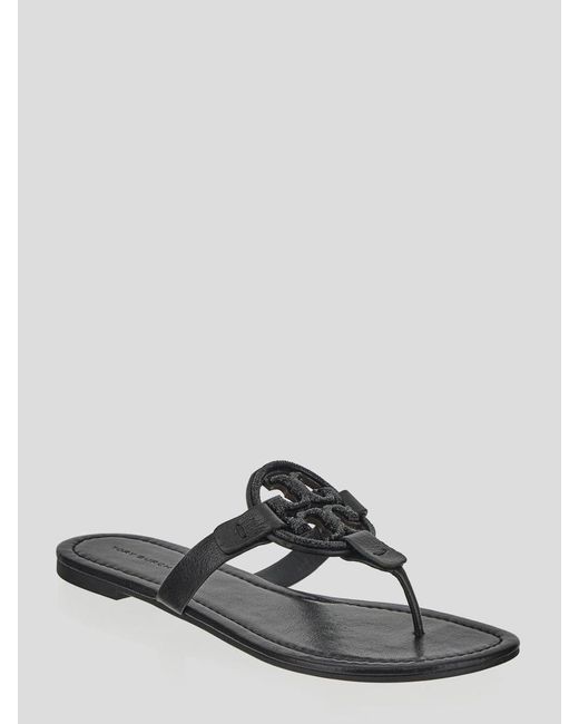 Tory Burch Black Miller Pave Sandals