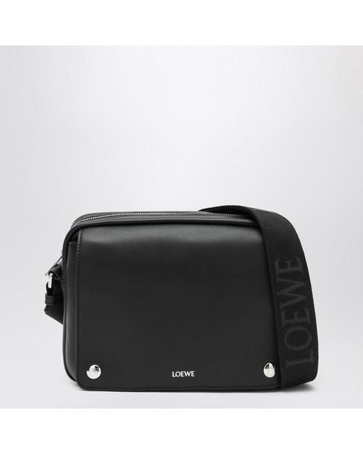 Loewe Black Media Pebble Shoulder Bag for men