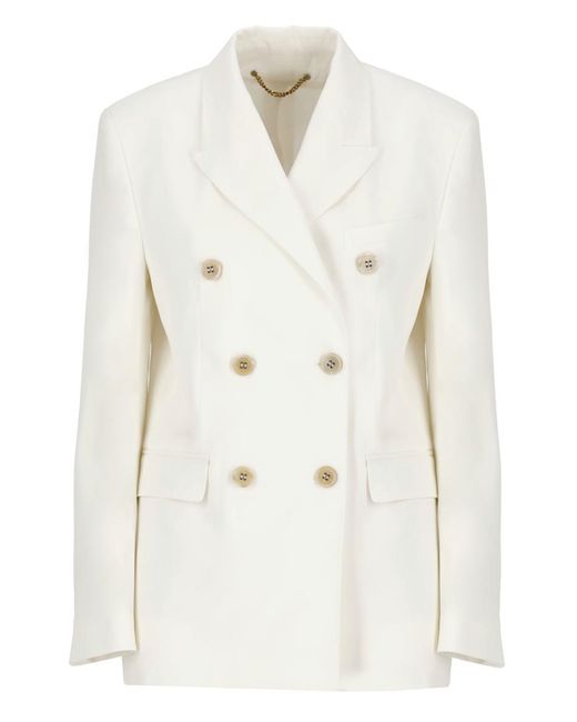 Golden Goose Deluxe Brand White Jackets Ivory